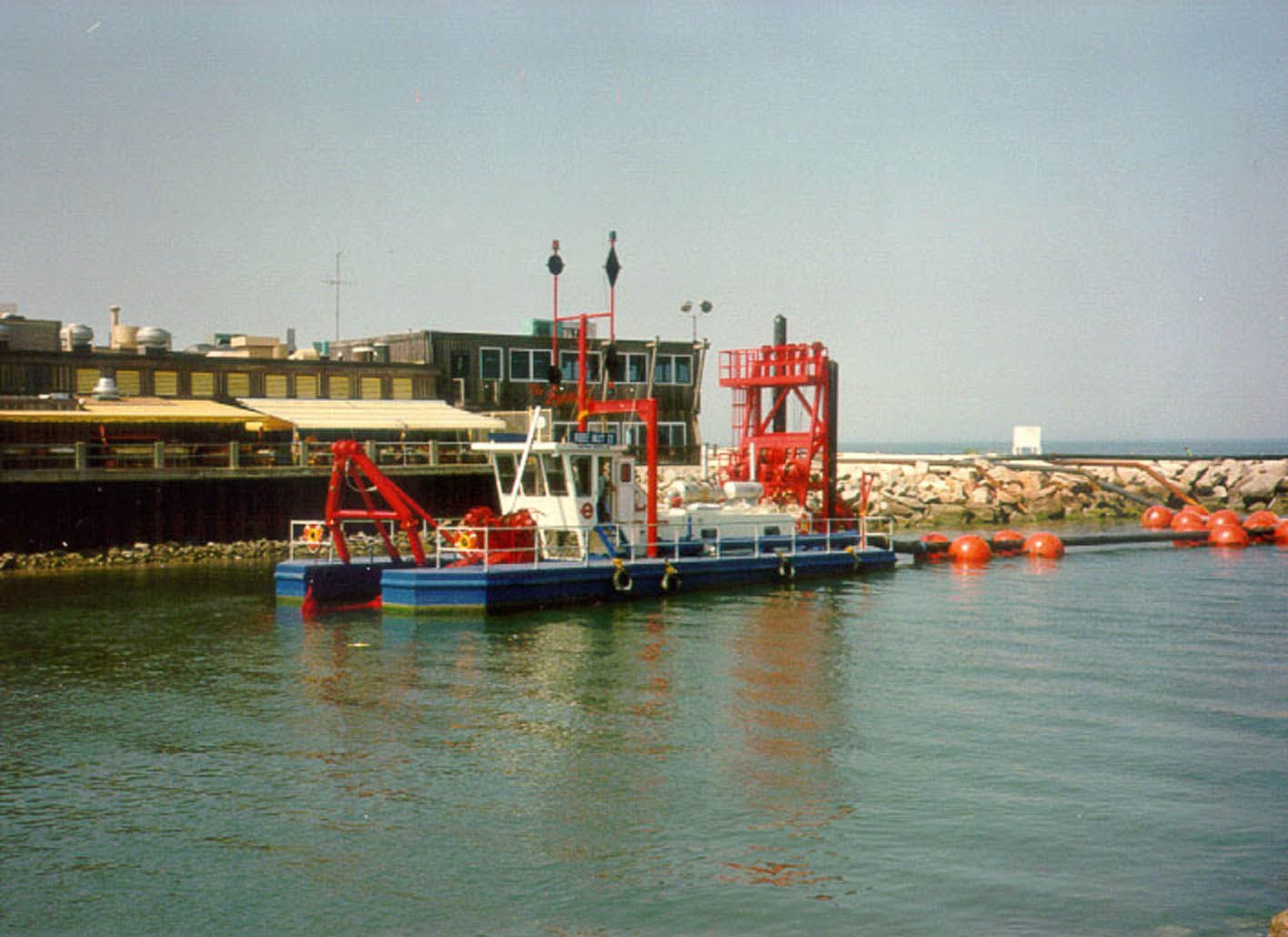 custom 14-inch (350 mm) Series 970 Dragon® cutterhead dredge in Rudee Inlet