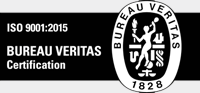 Bureau Veritas ISO 9001:2015 certification badge