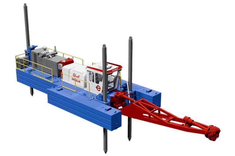 Rendering of an Ellicott dredge model 360